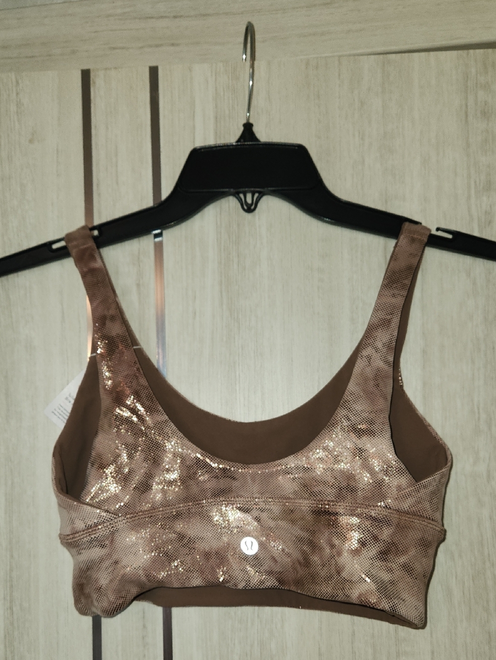 lululemon athletica Shimmery Brown Tie-Dye Scoop Neck Crop Tank - Picture 2 of 5